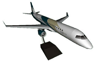 Embraer Lineage 1000 Jet Papercraft