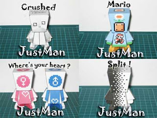 JustMan Paper Toy