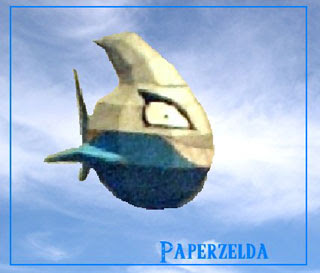 Cloud Piranha Papercraft