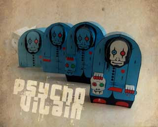 Psycho Vilain Paper Toy