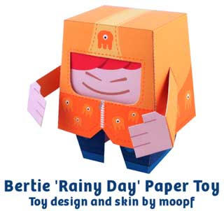Bertie Paper Toy