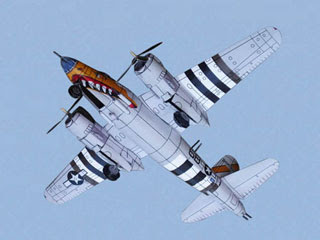 Martin B26 Marauder Papercraft