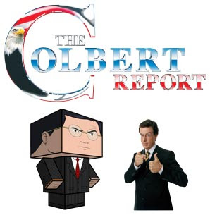 Stephen Colbert Papercraft