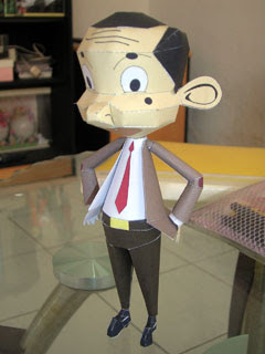Mr. Bean Papercraft