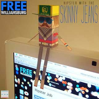 Hipster With the Skinny Jeans Papercraft