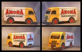 Amora Mustard Van Papercraft