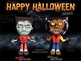 Michael Jackson Halloween on Michael Jackson Halloween Papercraft   Zombie   Werewolf   Paperkraft