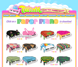 Twink Toy Piano Papercrafts