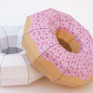 Doughnut Papercraft