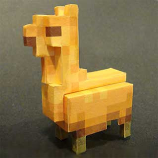 Pixel Llama Papercraft