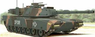 NATO Camo M1A1 Abrams Papercraft
