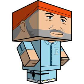 Steve Zissou Papercraft