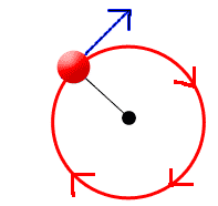 forces acting on a ball rotating in circle centrifugal centripetal forces