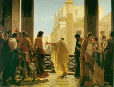 Jesus is scourged at the pillar
