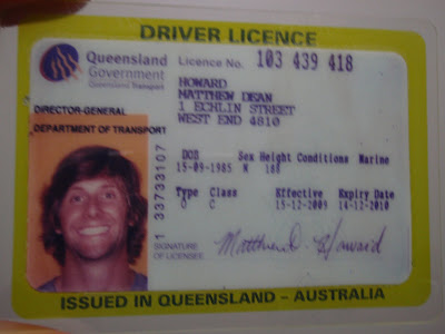 license driver 2009 december aussie