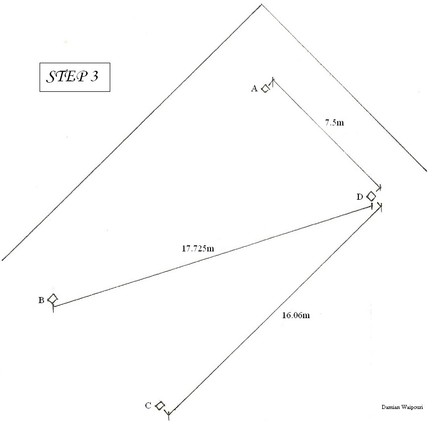 DAMIAN WAIPOURI SETTING OUT STRING LINES