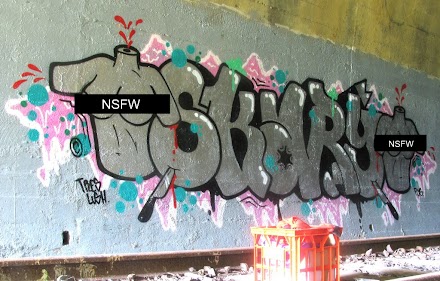 Streetart : Graffiti von Skary und neues von Banksy ?! Simpsons und Sperma
