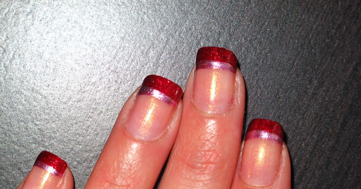 Nail Designs: Valentine's Day French Tips