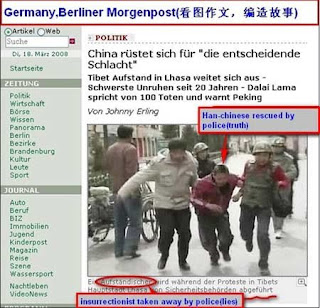 Berlin Newspaper lies about Tibet Photo