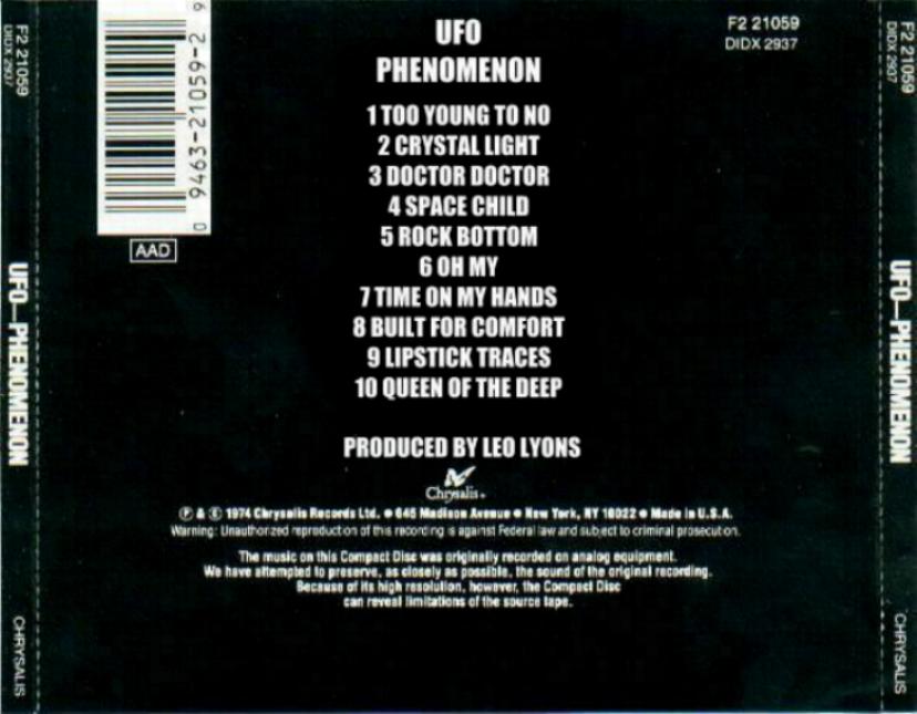 ROCK AUDITORIUM UFO [1974] PHENOMENON