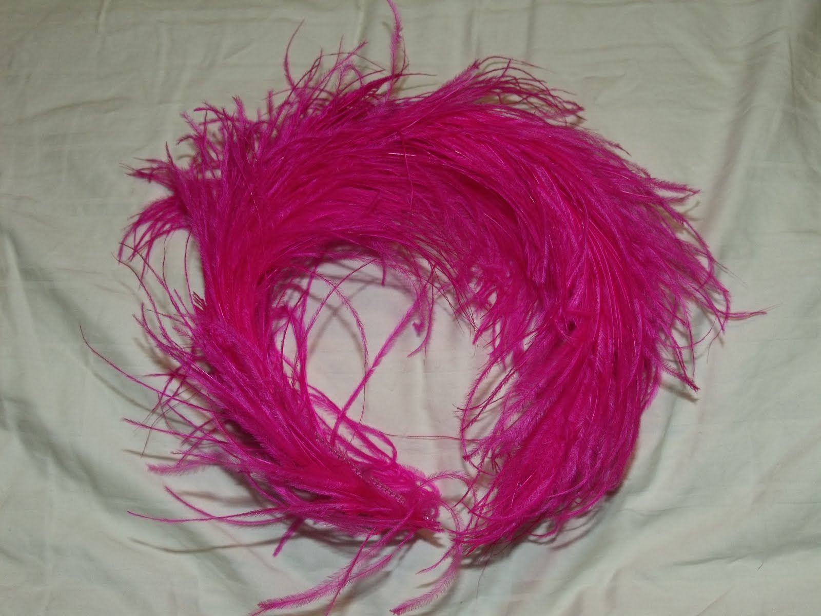 Accessories 2 Go!: Hot pink fluffy feathred headband (SOLD)