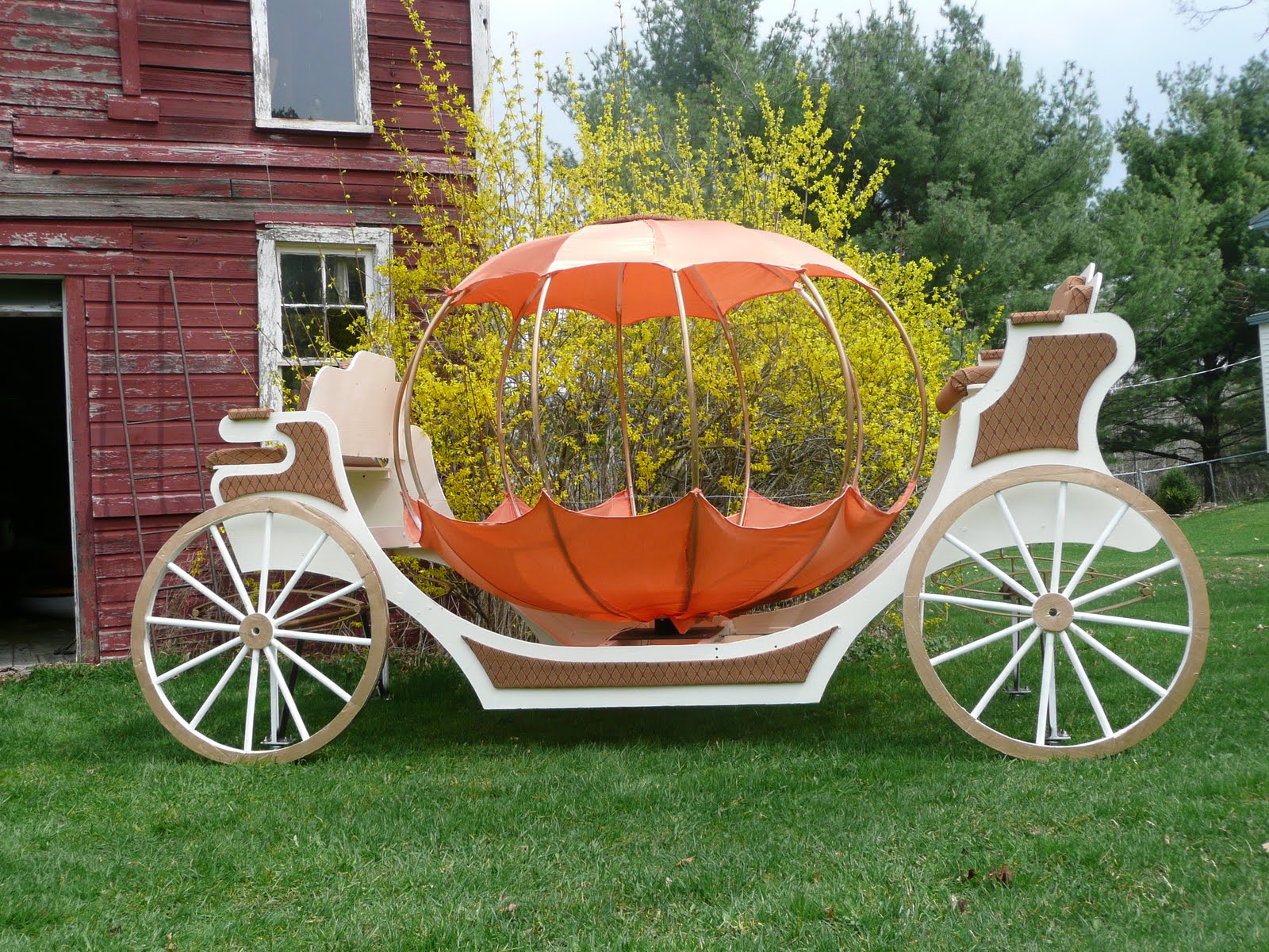 A View Beyond Pumpkin Coach used for Cinderella