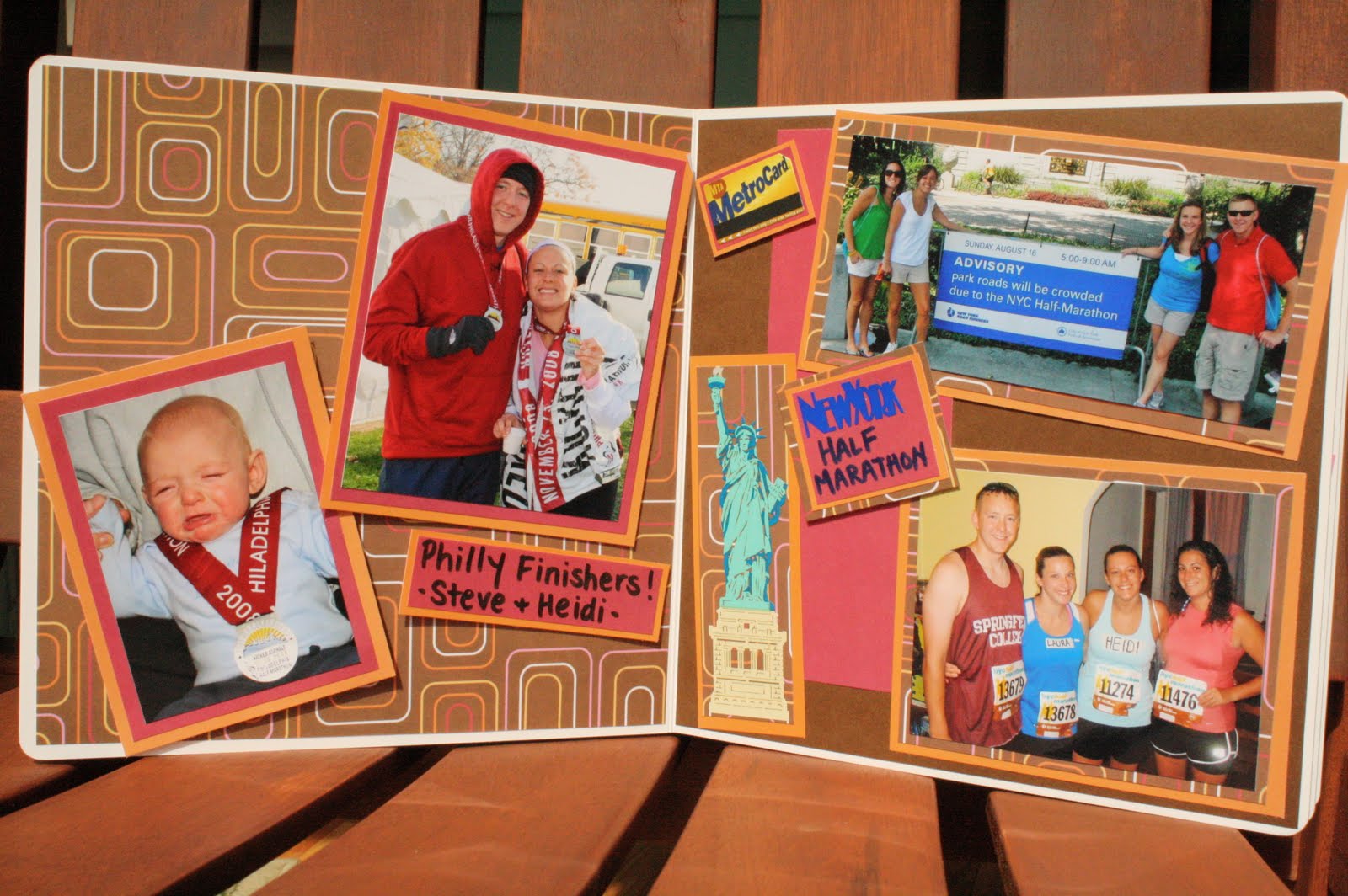 Run Love Scrapbooks Race Bib Scrapbook!!