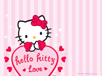 Hello Kitty-Red Wallpeper