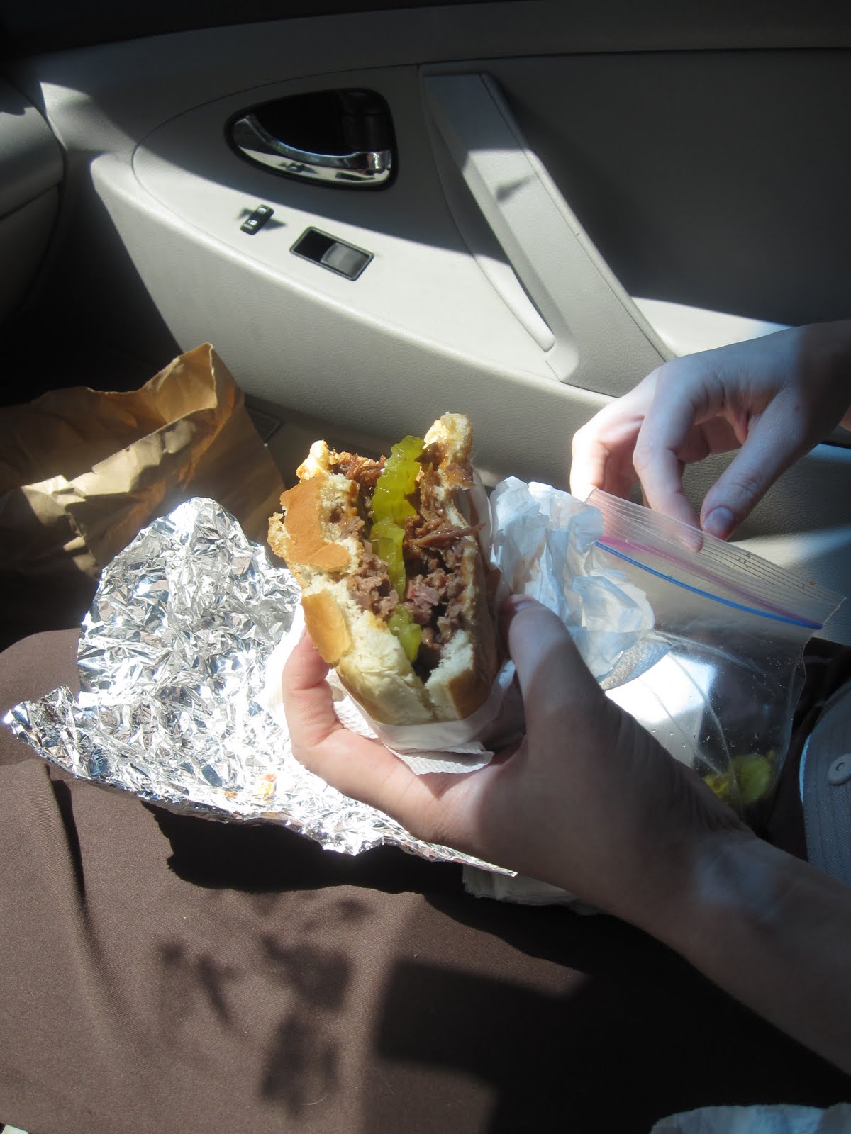 Man Up Tales of Texas BBQ™ Choppedbeef sandwich from The Bar B Q