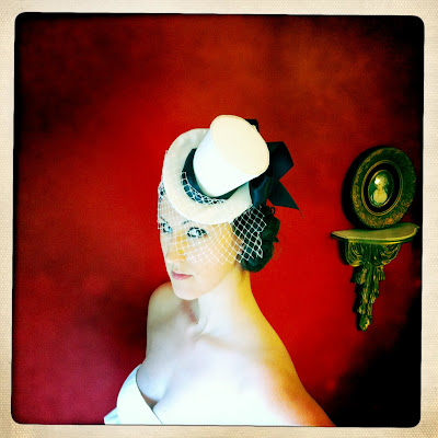 TwoBackFlats: Bridal Mini Top Hats - Un-Veiled
