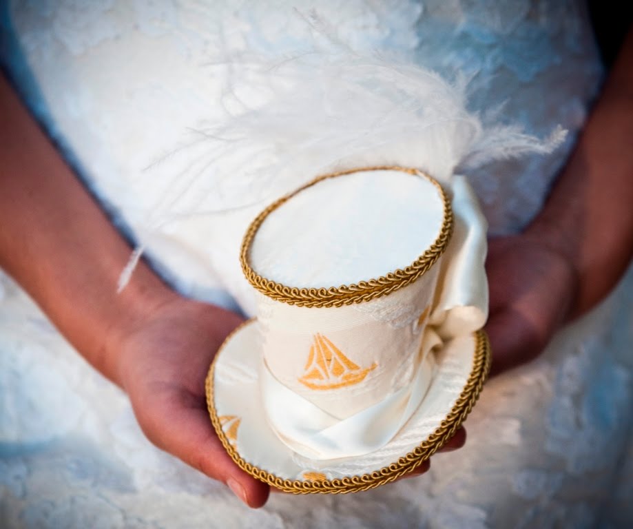 TwoBackFlats Mini Top Hats for the Nautical Bride