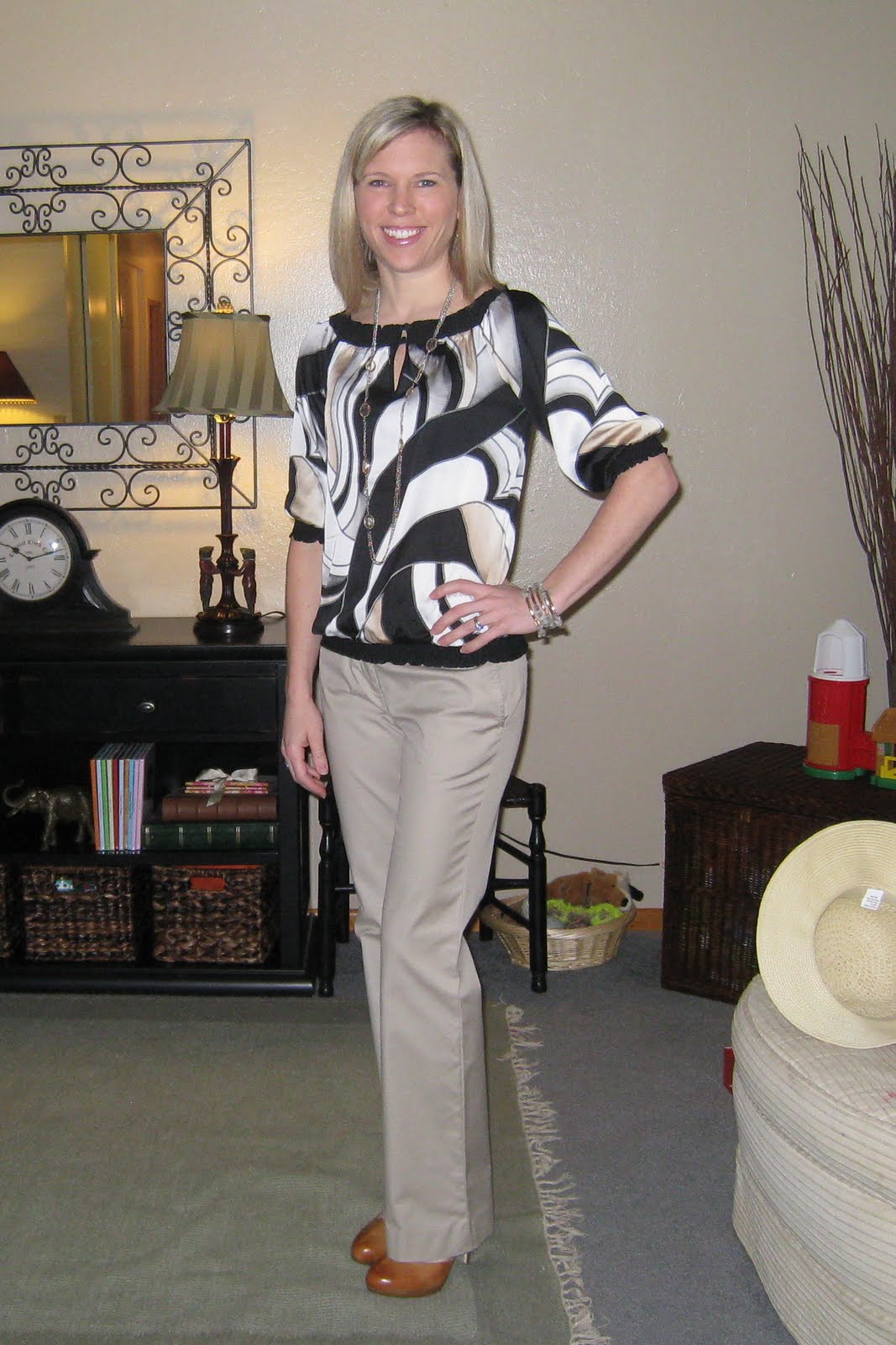 Top (here) , shoes (here) , sweater (here) : White HouseBlack Market