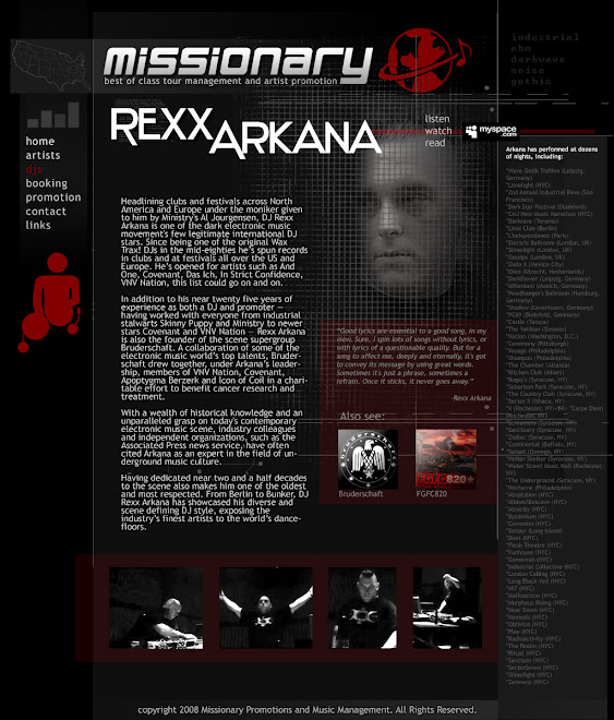DJ Rexx Arkana is represented by Missionary Music Management