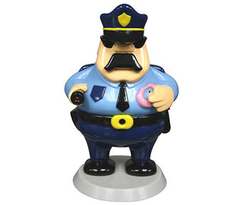 Cop talking fridge alarm