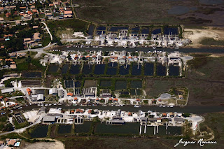 photo aerienne port ostreicole de Gujan Mestras (Bassin Arcachon)