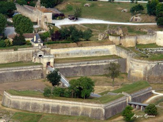 Photo aérienne de la Citadelle de Blaye par Vauban
