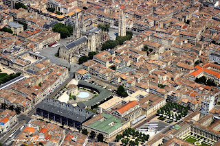 photo aérienne du tribunal de grande instance à Bordeaux