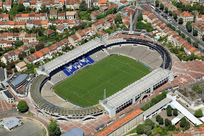 Vue aérienne du stade Chaban Delmas (Lescure) des Girondins de Bordeaux