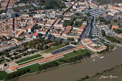 Vue aérienne de la Corderie Royale à Rochefort sur Mer