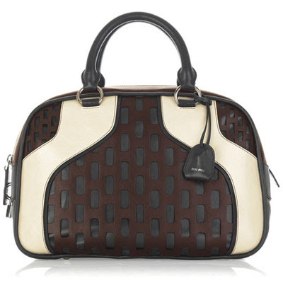 Miu Cutout Bowling Bag Handbag Du Jour Miu Cutout Bowling Bag