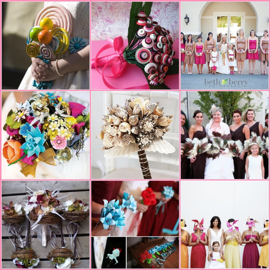 As You Wish WEDding Blog NonFloral Bridal Bouquets!