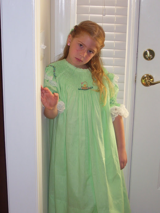 green  smocked bishop easter dress