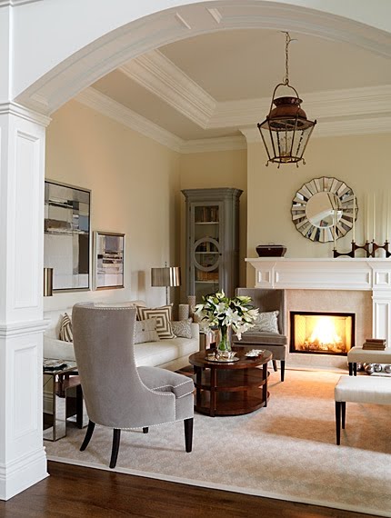Arch entry to living room