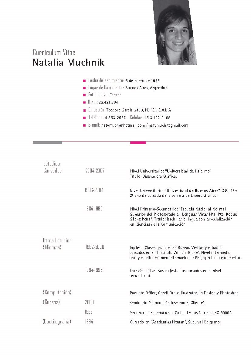 Resume Format Template Za Cv Na Srpskom