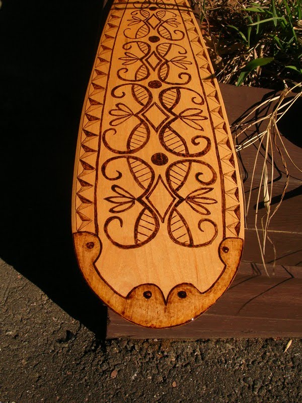 Paddle Making (and other canoe stuff) Varnishing the "Copper Tip"