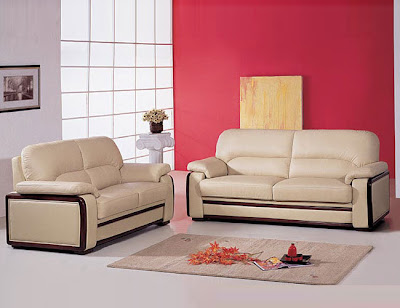 Leather Sofa  on Brige Leather Sofa Set With Wooden Insert