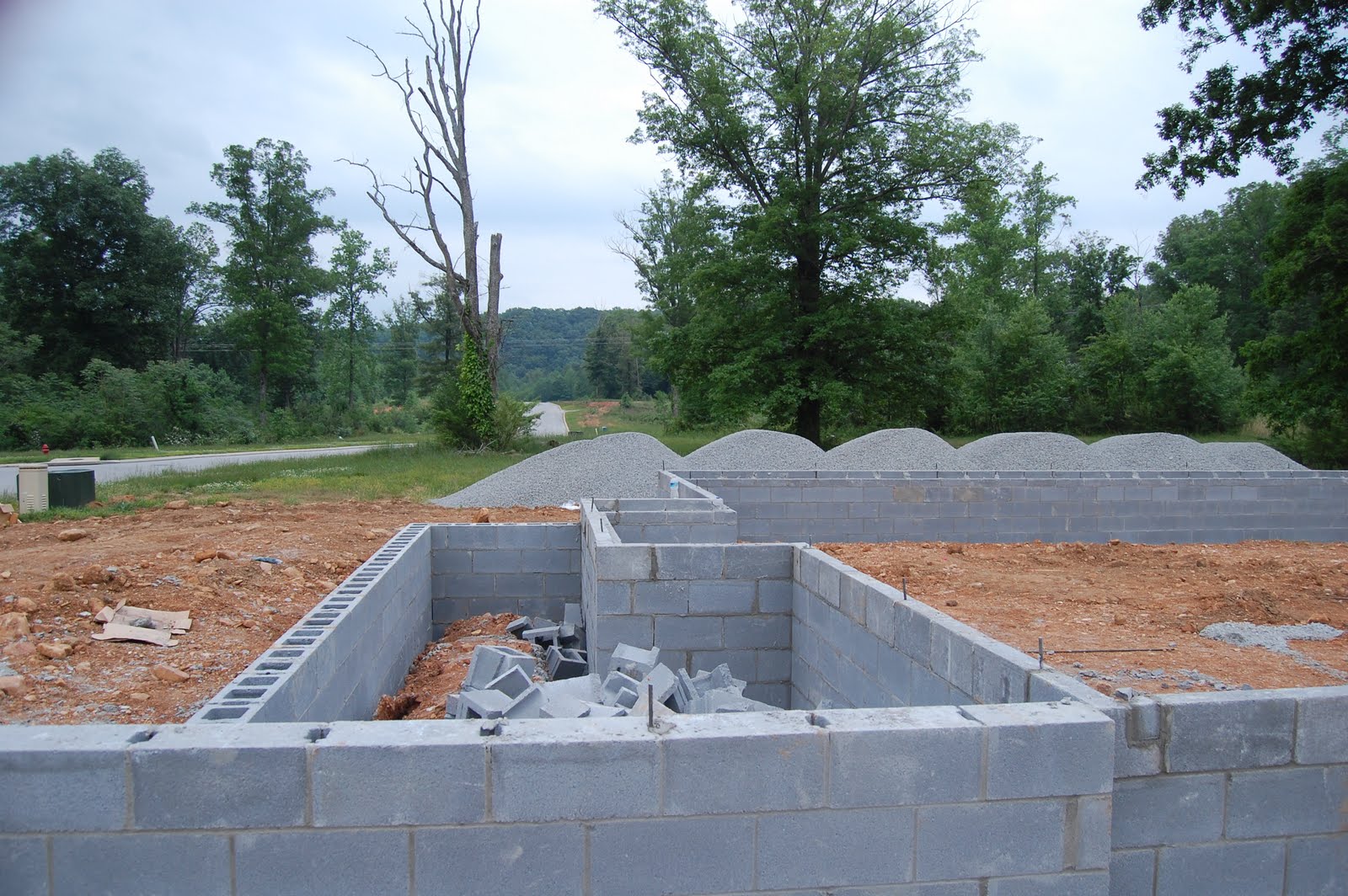 Home Building Project: Concrete Blocks Completed