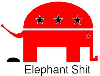 GOP elephant pooping, Elephant Shit