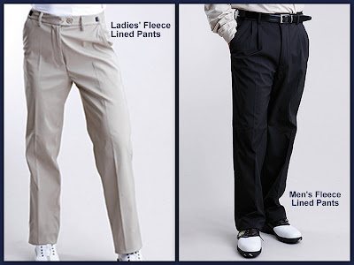 Lori's Golf Shoppe: Glen Echo Fleece Pants Warm the Body!