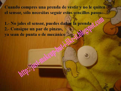 Quitar iman de la ropa